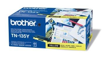 785085 Brother TN135Y Toner Brother TN135Y gul 4000 sider 